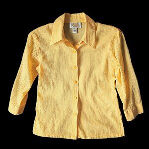 Talbots Petite Small Button-Up Top EUC